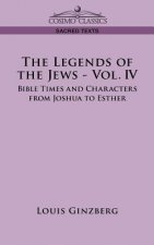 The Legends of the Jews - Vol. IV: Bible Times and Characters from Joshua to Esther