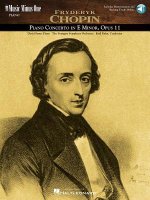 Chopin - Concerto in E Minor, Op. 11: Book/3-CD Pack