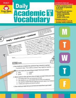 Daily Academic Vocabulary Grade 5 [With Transparencies] (Marilyn Evans,Leslie Sorg)()