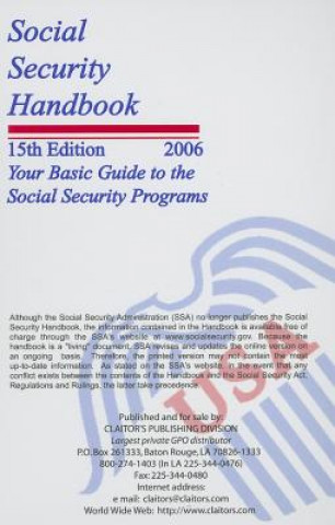 Social Security Handbook: Your Basic Guide to the Social Security Programs