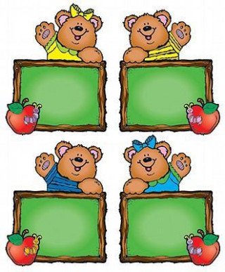 Chalkboard Bears Cut-Outs