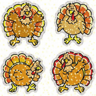 Turkeys Dazzle(tm) Stickers