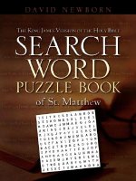 The King James Version of the Holy Bible Search Word Puzzle Book of St. Matthew