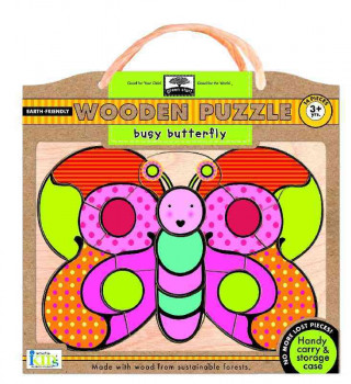 Green Start Busy Butterfly Wooden Puzzle