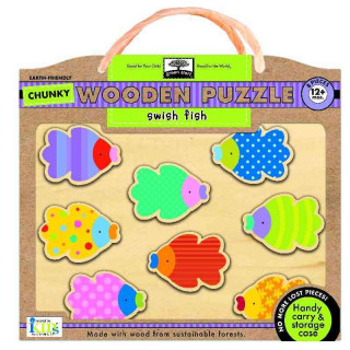 Swish Fish Chunky Wooden Puzzle
