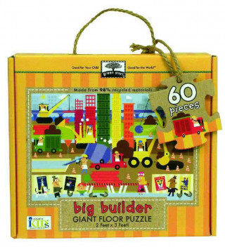Green Start Giant Floor Puzzle: Big Builder (60 Piece Floor Puzzles Made of 98% Recycled Materials)