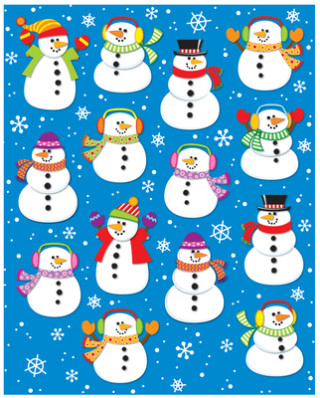 Snowmen Shape Stickers