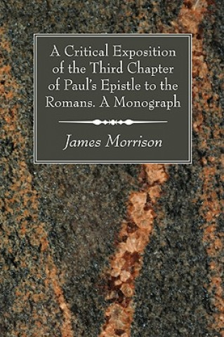 Critical Exposition of the Third Chapter of Paul's Epistle to the Romans. A Monograph