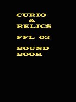Curio & Relics FFL 03 Bound Book