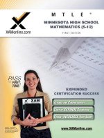 Mtle Minnesota High School Mathematics (5-12) Teacher Certification Test Prep Study Guide