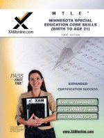 Mtle Minnesota Special Education Core Skills (Birth to Age 21) Teacher Certification Test Prep Study Guide