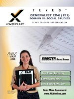 Texes Generalist EC-6 191 Social Studies Boost Edition