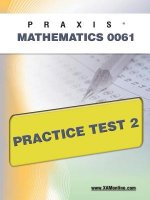 Praxis II Mathematics 0061 Practice Test 2