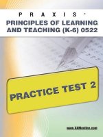 Praxis Principles of Learning and Teaching (K-6) 0522 Practice Test 2