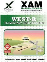 West-E Elementary Education 005: Teacher Certification Exam