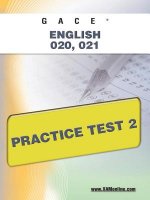 Gace English 020, 021 Practice Test 2