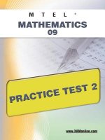 Mtel Mathematics 09 Practice Test 2