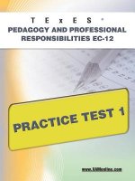 Texes Pedagogy and Professional Responsibilities EC-12 Practice Test 1