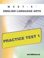 West-E English Language Arts Practice Test 1