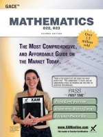 Gace Mathematics 022, 023 Teacher Certification Study Guide Test Prep