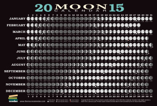 2015 Moon Calendar Card (20 Pack): Lunar Phases, Eclipses, and More!