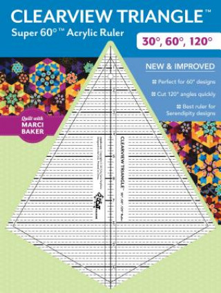 Clearview Triangle Super 60 Degrees Acrylic Ruler
