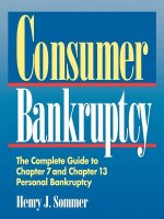 Consumer Bankruptcy: The Complete Guide to Chapter 7 and Chapter 13 Personal Bankruptcy