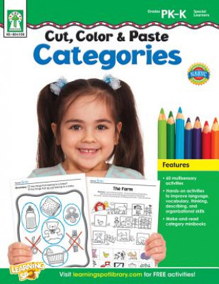 Cut, Color & Paste Categories, Grades Pk - K