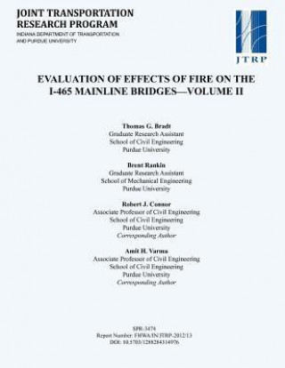 Evaluation of Effects of Fire on the I-465 Mainline Bridges-Volume II