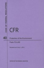 Code of Federal Regulations Title 40, Protection of Environment, Parts 72-80, 2014