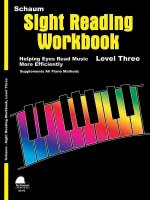 Sight Reading Workbook: Level 3