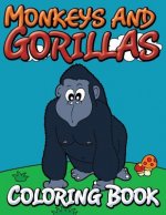 Monkeys and Gorillas Coloring Book