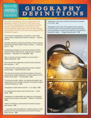 Geography Definitions (Speedy Study Guide)