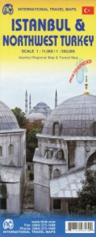 Istanbul City Map 1 : 11 000 / Northwest Turkey 1 : 550 000