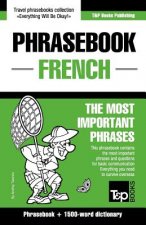 English-French phrasebook and 1500-word dictionary