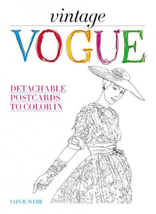 Vintage Vogue: Detachable Postcards to Color in