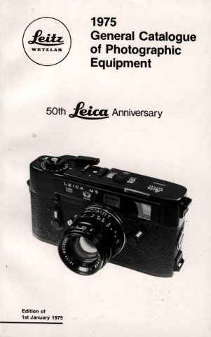 1975 General Catalogue of Photographic Equipment: 50th Leica Anniversary