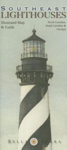 Southeast Lighthouses Illustrated Map & Guide: North Carolina, South Carolina & Georgia