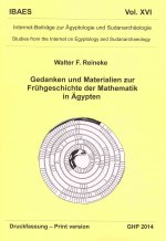 Gedanken Und Materialien Zur Fruhgeschichte Der Mathematik in Agypten