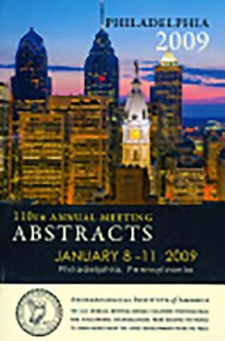 Aia 110th Annual Meeting Abstracts: Volume 32