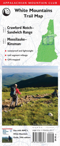 AMC Map: Crawford Notch-Sandwich Range and Moosilauke-Kinsman: White Mountains Trail Map