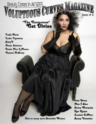 Voluptuous Curves Magazine: Issue # 4 Cat Divine Cover