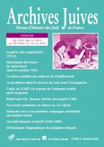 Archives Juives N 39/2: Les Juifs Dans Le Paris Du Vetement Et de La Mode