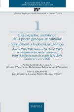 Bibliographie Analytique de La Priere Grecque Et Romaine: Supplement a la Deuxieme Edition. Annees 2004-2008 (Notices N 839 A N 1088) Et Complement De