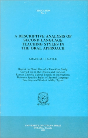 A Descriptive Analysis of Second Language Teaching Styles in the Oral Apporach