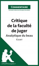 Critique de la faculte de juger de Kant - Analytique du beau (Commentaire)