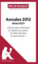 Bac de français 2012 - Annales Série ES/S (Corrigé)