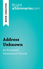 Book Analysis: Address Unknown by Kathrine Kressmann Taylor