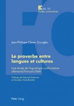 Le Proverbe Entre Langues Et Cultures