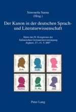 Kanon in Der Deutschen Sprach- Und Literaturwissenschaft